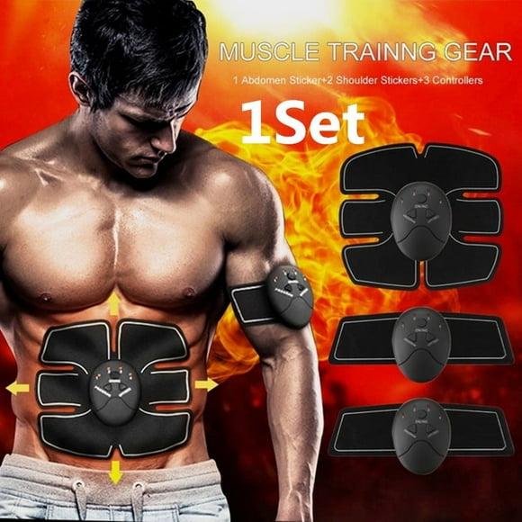 Workout Muscle Trainer,6 Pcs/Set 6 Mode Musculation Toner Toning Belt Training Gear Compact and Lightweight