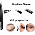 thumbnail image 4 of Eyebrow Razor Kit, 6 in 1 Professional Eyebrow Grooming Set for Women and Men, Including 3 Eyebrow Razors Trimmer,1 Tweezer,1 Scissor,1 Eyelashes Roller,1 Storage Bag, 4 of 8