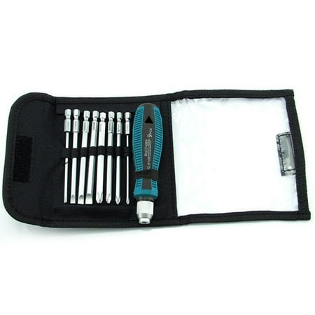 

9pcs Magnetic Screwdriver Set PH0-PH4/Slotted Screwdriver Bit Interchangeable Screwdriver Handle Tools 8108