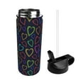 thumbnail image 2 of Susaid Colored Hearts Print 18oz Sports Insulated Kettle Stainless Steel Water Bottle For Running, Hiking, Cycling, Climbing, 2 of 8