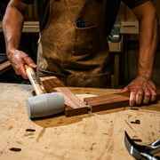 ESTWING Deadhead Rubber Mallet - 18 oz No-Mar Hammer with Bounce Resistant Head & Hickory Wood Handle - DH-18N