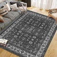 thumbnail image 2 of Vintage Floral Rugs for Living Room, Washable Brown, Area Rugs, Low Pile Non Shedding Stain Resistant Rugs for Bedroom Dining Room Home, 2 of 8