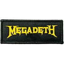 Men's Megadeth Logo Embroidered Patch Black