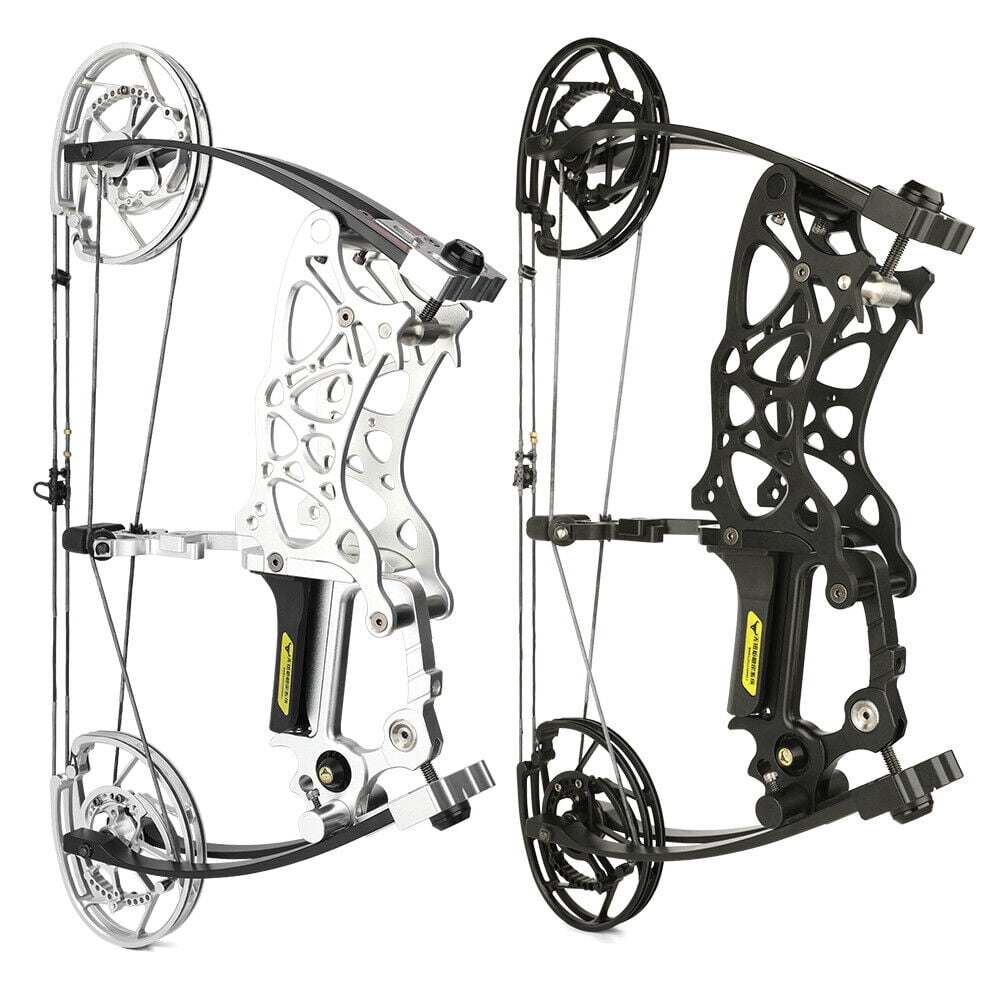 Archery Compound Bow 35-70lbs 17" Arrows Steel Ball Catapult Hunting Fishing