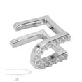 thumbnail image 4 of Single Hip Hop Teeth Initial Letters Teeth Halloween Dentures Ornaments AccessoriesSilver U, 4 of 5