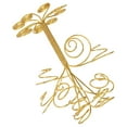thumbnail image 4 of 1Pc Nordic Style Multihead Combination Stand for Air Plant Display in Gold, 4 of 8