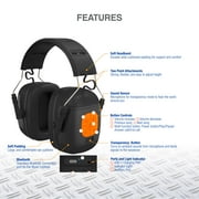 Tzumi Sound Guards, Noise-Cancelling Bluetooth Headphones, Hearing Protection Ear Muffs