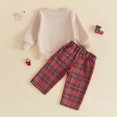thumbnail image 6 of Enyan Toddler Baby Boy Christmas Outfit Newborn Long Sleeve Xmas Cartoon Print Sweatshirt Top Pants Set Fall Clothes, 6 of 6