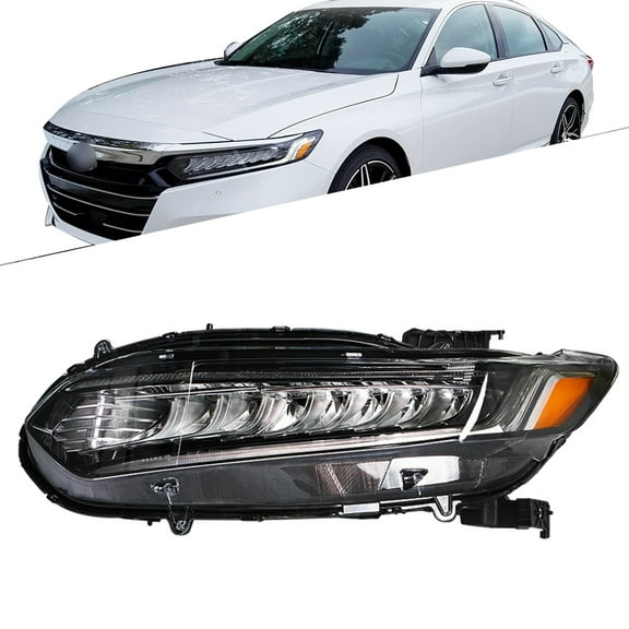 Genrics Headlight Assembly Replacement for Honda Accord 2018-2021 Headlight Headlamp LH Set Driver Side