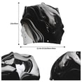 thumbnail image 2 of Salouo Fluid Black White Paint Swirls Print Unisex Beanie Hat,Knitted Baggy Skull Cap Winter Warm Hats Beanie Sleep Hats Cancer Headwear Caps for Women & Men 1 Pieces, 2 of 7