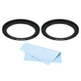 thumbnail image 1 of Unique Bargains 52mm-62mm Step Up Ring with Cleaning Cloth, 2 Pack Camera Lens Filter Adapter Ring, Black, 1 of 6