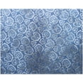 thumbnail image 6 of 5' X 8' Denim Blue Wool Floral Hand Tufted Non Skid Area Rug, 6 of 9