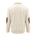 thumbnail image 7 of Generic Boys Corduroy Fall Jackets Quarter Button Long Sleeve Collared Knitted Youth Teens Henley Sweatshirts for 5-15 Years, 7 of 7
