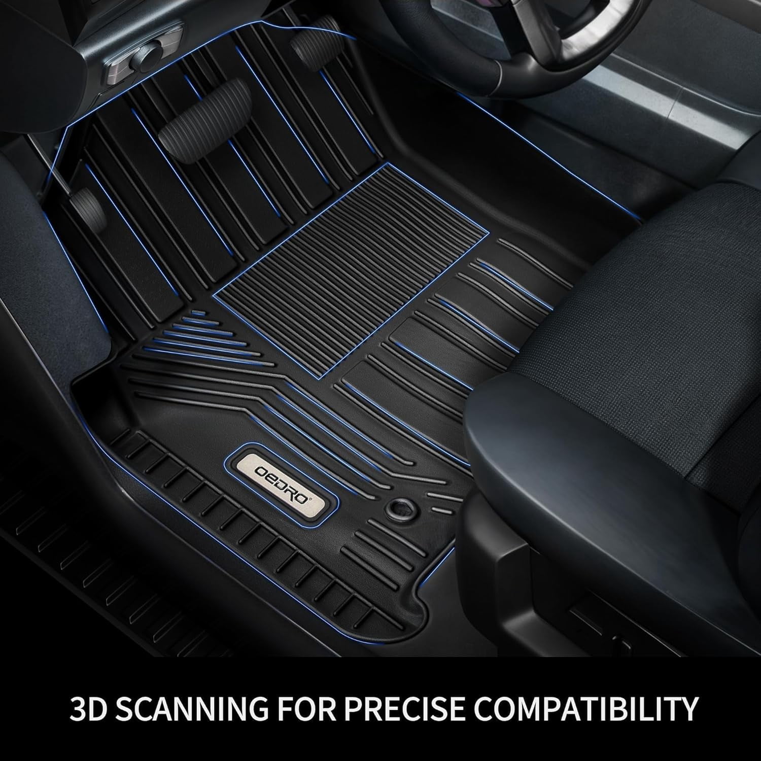 RVNI Floor Mats for 2013-2018 Dodge Ram 1500 2500 3500 Crew Cab All Weather mat Liners