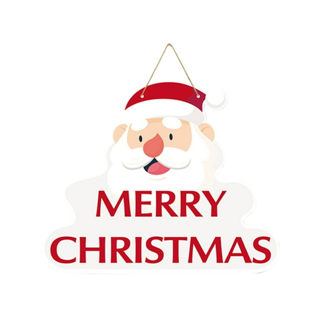 Amzcrzy Door Hanging Christmas Decoration Door Christmas Sign Door Decoration Christmas Wall Sign Decoration Venue Setting Props Front Door Holiday Decorations Christmas Decorations