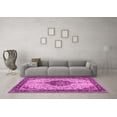 thumbnail image 3 of Ahgly Company Indoor Round Medallion Pink Traditional Area Rugs, 7' Round, 3 of 4