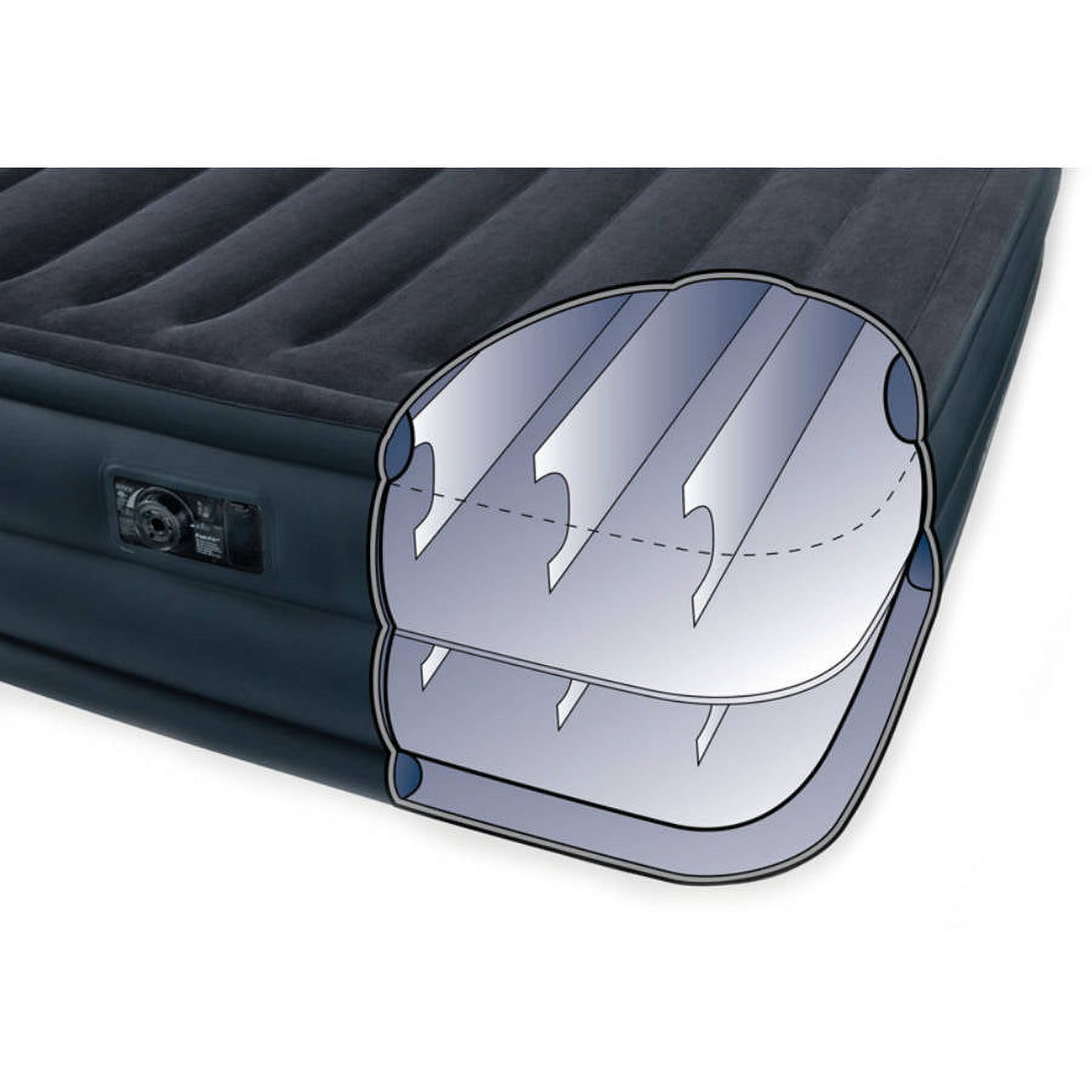 Intex Queen 22" Raised Downy Airbed Mattress with Built-in Electric Pump - image 3 of 8