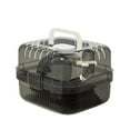 thumbnail image 2 of Bothyi Hamster Cage Breathable Convenient Carrying Box for Squirrel Hedgehog Black, 2 of 8