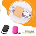 thumbnail image 3 of facefd Bag Storage Data Cable Charger Package Case Pouch Headset Accessories Box Makeup Multifunctional Packing Portable Black Red, 3 of 6