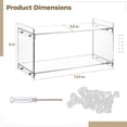 thumbnail image 4 of Acrylic Shelf for Kitchen Counter, 2-Tier Countertop Spice Rack & Organizers, Kitchen Counter Shelves for Cup Mug, Spice, Cabinet Storage Shelves for Kitchen Pantry, 4 of 5