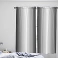 thumbnail image 4 of Black Ombre Window Curtains 84 Inch Length - 2 Panels, Rod Pocket Curtain Panels, Black Grey White Gradient Modern Abstract Art Window Treatment for Bedroom/Kitchen/Bathroom, 52W x 84L Inch, 4 of 5