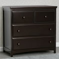 thumbnail image 4 of Delta Children Waverly 3 Drawer Dresser with Changing Top and Interlocking Drawers, Dark Chocolate, 4 of 11
