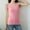 Pink, variant on Women's Velvet Tank Tops Basic Sleeveless Round Neck Velour Layering Pullover Shirts Soft Warm Solid Slim Fit Blouse