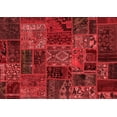 thumbnail image 1 of Ahgly Company Indoor Rectangle Oriental Red Modern Area Rugs, 3' x 5', 1 of 4