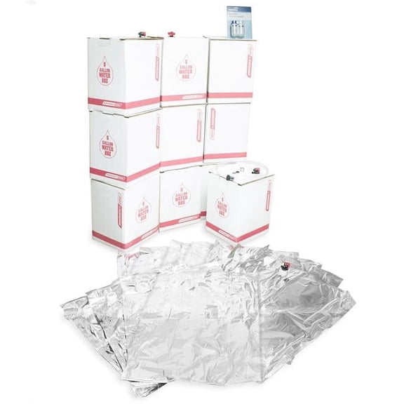 Emergency Zone - Long-Term Water Storage and Treatment Set - BPA-Free Water Bags - 50 Gallon