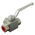 thumbnail image 2 of Rugged Carbon Steel 3 Way Ball Valve For High Pressure Hydraulic Systems, 2 of 4