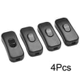 thumbnail image 1 of Inline Wire Switch Dpst Control Light Switch for Bedroom Desk Lamp Led Light Black-4Pcs, 1 of 10