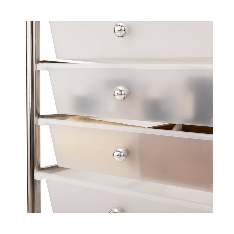 Seville Classics 10-Drawer Organizer Cart, Frost White photo 5