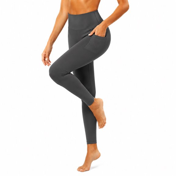 PBFRDSJ Women High Waist Leggings Ankle Full Length Soft Yoga Workout Pants with Pockets for Cycling Running