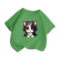 thumbnail image 3 of TZEWGL T-Shirts pour Enfants Col Rond Imprimé Manches Courtes Vêtements pour Filles Garçons Taille 10-12T, 3 of 5