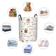 thumbnail image 6 of Bingfone Coffee Waterproof Foldable Laundry Hamper Bucket With Handles For Storage Bin,Clothes Hamper (Small), 6 of 8