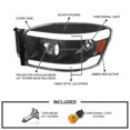 thumbnail image 3 of Spec-D Tuning Black LED Tube Projector Headlights Compatible with 2006-2008 Dodge Ram 1500 2500 3500, Left + Right Pair Headlamps Assembly, 3 of 5
