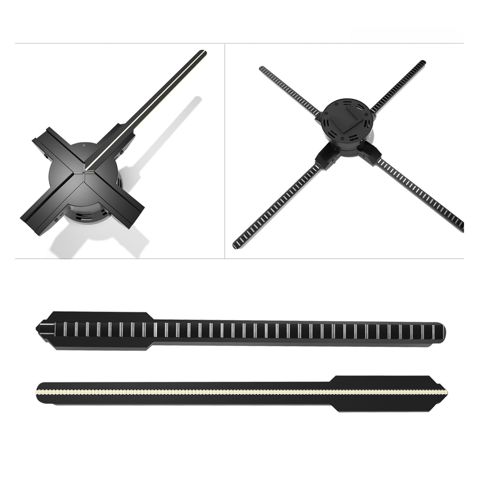 22.04 3D Hologram Fan Display Stereo Floating Advertising Machine Fan 1080P HD Trade Show LED Display Fan ,Versatile And Practical