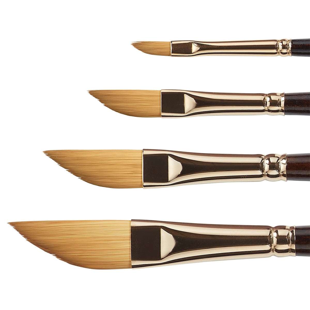 Finesse&trade; 8800 Dagger Brush Kolinsky Sable Synthetic Blend, Set of 4