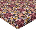 thumbnail image 4 of Ambesonne Geometric Fitted Sheet, Tribal Ethno Pattern Art, King Size, Scarlet Yellow Dark Teal, 4 of 5