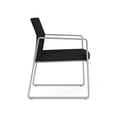 thumbnail image 2 of Pemberly Row Reception Waiting Room Healthcare Guest Chair in Silver & Black, 2 of 5