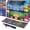 Blue, variant on Black 2026 Soccer Schedule Poster 40"x26", Extra Large Double-Sided Wall Chart w/ Markers for 48 Teams 104 Matches, Home Bar Decor Gift for Fans, Crease-Free Tube