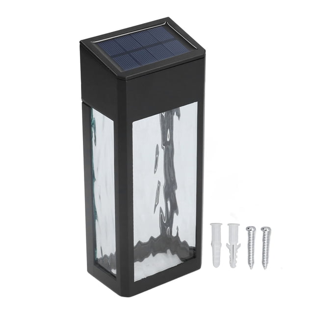 Luz solar multifunción de aluminio para terraza, cerca exterior, jardín, patio, pared.