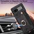 thumbnail image 6 of for Pixel 7a Case,Card Holder Wallet for Google Pixel 7a Case,Ring Holder Stand,RFID-Blocking,Wrist Strap,Camera Protector,Leather Protective Magnetic Flip Cover for Pixel 7A 2023 (Black), 6 of 14