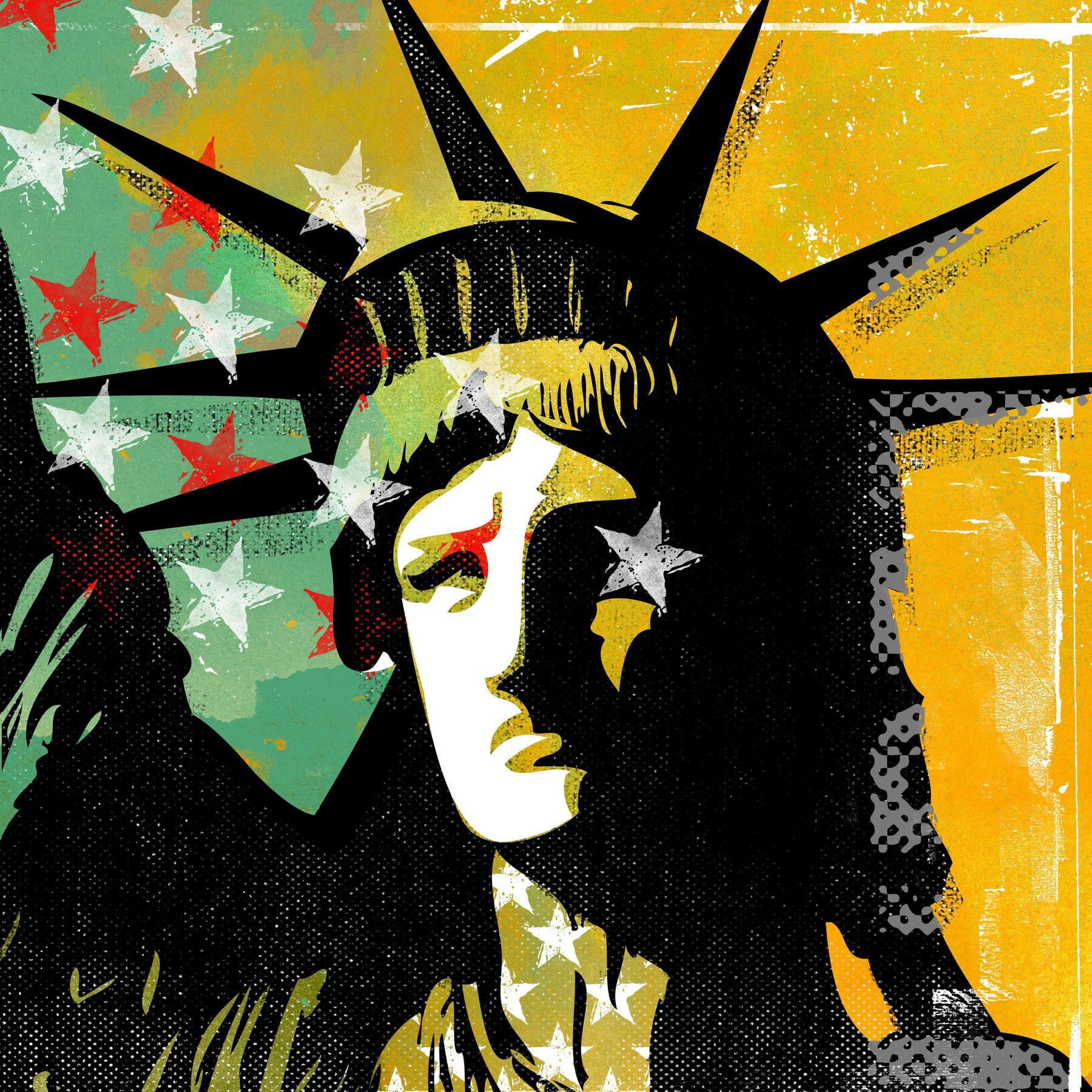 Marmont Hill "Liberty" by Rick Martin Painting Print on Wrapped Canvas