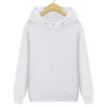 thumbnail image 6 of new men's and women's sweatshirt hoodie fleece solid color sweatshirt-Army Green-S, 6 of 7