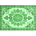 thumbnail image 1 of Ahgly Company Indoor Rectangle Medallion Emerald Green Traditional Area Rugs, 7' x 9', 1 of 4