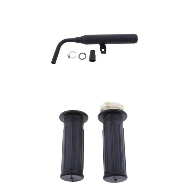 Silenciador Motocicleta Tubo Escape Abrazadera Metal Función Reemplazo Adecuado para Yamaha PW50 320mm Adecuado para Reparación Modificación