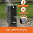thumbnail image 4 of Large Dog Poop Trash Can Outside, 3.2 Gal Metal Dog Waste Trash Can with Lid Outdoor, Pedal Poop Bin, 4 of 10