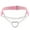 Pink, variant on Guodhu Leather Choker Collar Necklace, Heart Shape Gothic Punk Rock Choker Necklace Collars