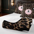 thumbnail image 4 of Erosebridal Lucky 8 Twin Quilt Set Blush Twin Coverlet Set, Blush Leopard 2pcs 1 Bedspread and 1 Pillowcase, 4 of 7